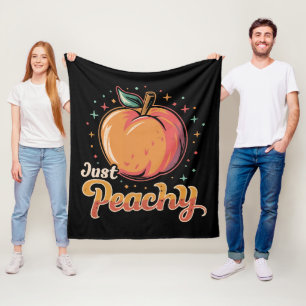 Just peachy! fleece blanket