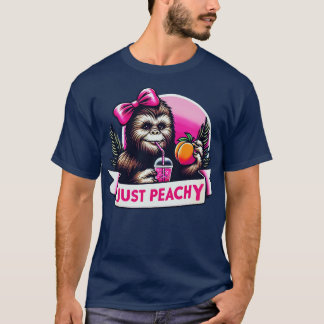 Just Peachy Funny Women Summer Fruit T-Shirt
