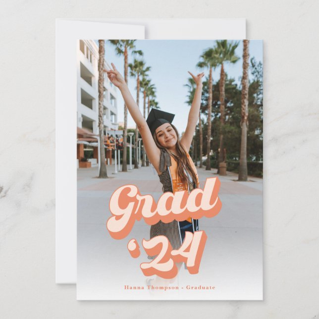Just Peachy Grad Announcement (Front)