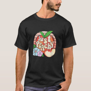 Just Peachy Hello Summer Vibes Summertime Vacation T-Shirt