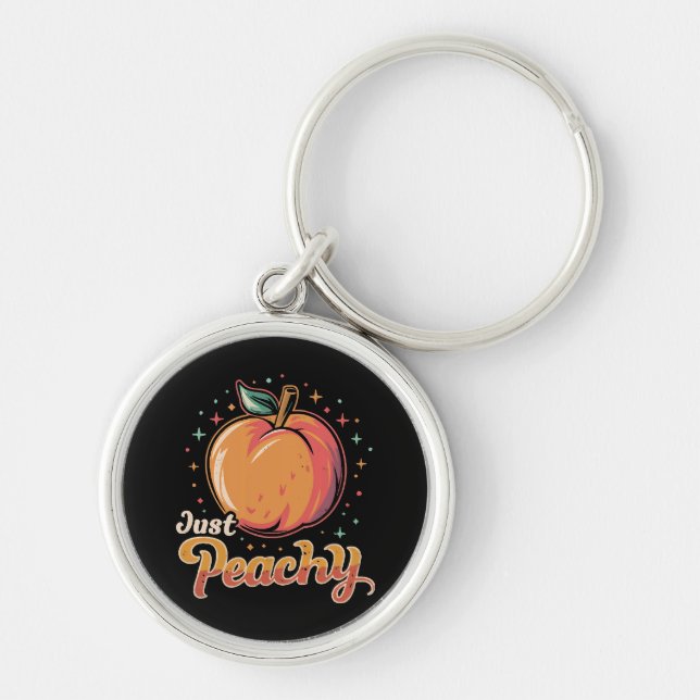 Just peachy! key ring (Front)