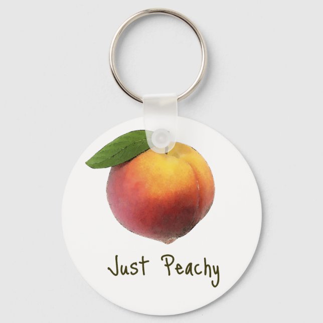 Just Peachy Key Ring (Front)