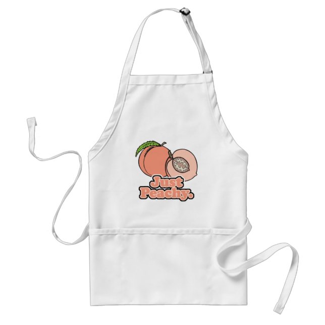 Just Peachy Peach Standard Apron (Front)