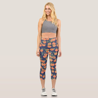 Just Peachy Peaches Capri Leggings