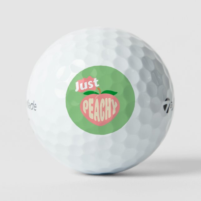 Just Peachy Taylor Made TP5 Golf Balls (Front)