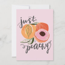 Just Peachy Thank You Card