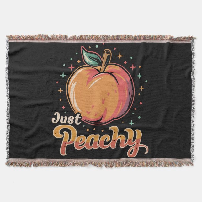 Just peachy! throw blanket (Front)