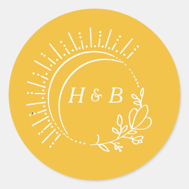 Just Peachy Wedding Thank You Classic Round Sticke Sticker (Front)