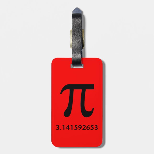 Just Pi, Nothing More Luggage Tag (Back Vertical)
