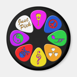 Just Pick Guitar Picks Magnet