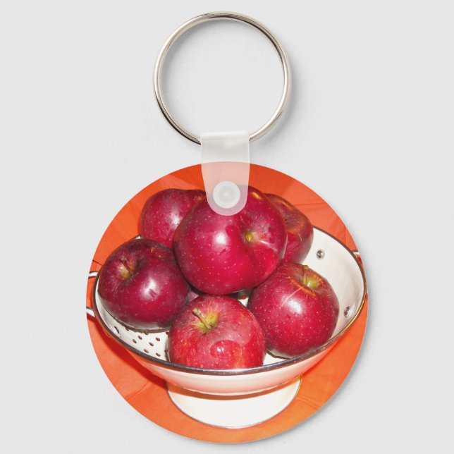Just Picked Apples Key Ring (Front)