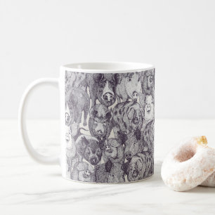 just pigs mulberry strong white coffee mug