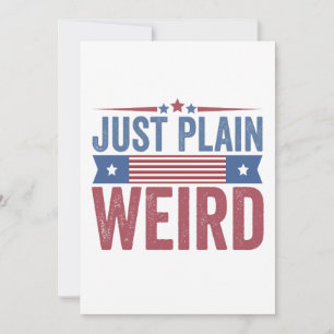 Just Plain Weird American Flag Election Kamala  Invitation