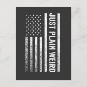 Just Plain Weird American Flag Election Kamala Postcard