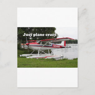 Just plane crazy: Cessna float plane, Alaska Postcard