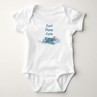 Just Plane Cute Aeroplane Baby Bodysuit