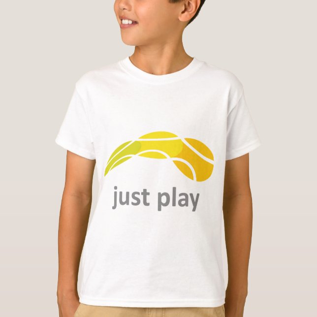 Just Play Tennis T-Shirt (Front)