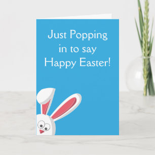 Just Popping in Easter Card