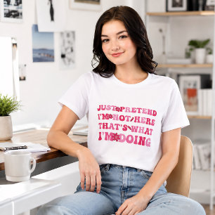 Just Pretend I’m Not Here Funny Introvert Tri-Blend Shirt