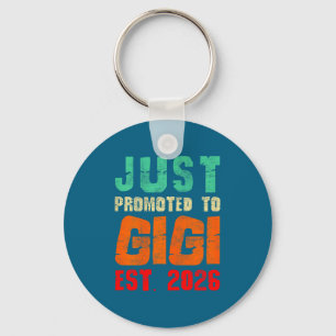 Just promoted to gigi est 2026 vintage grandma 26  key ring