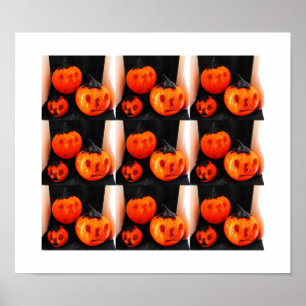 Just pumpkins art poster