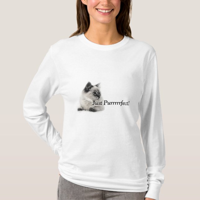 Just Purrrrrfect! T-Shirt (Front)