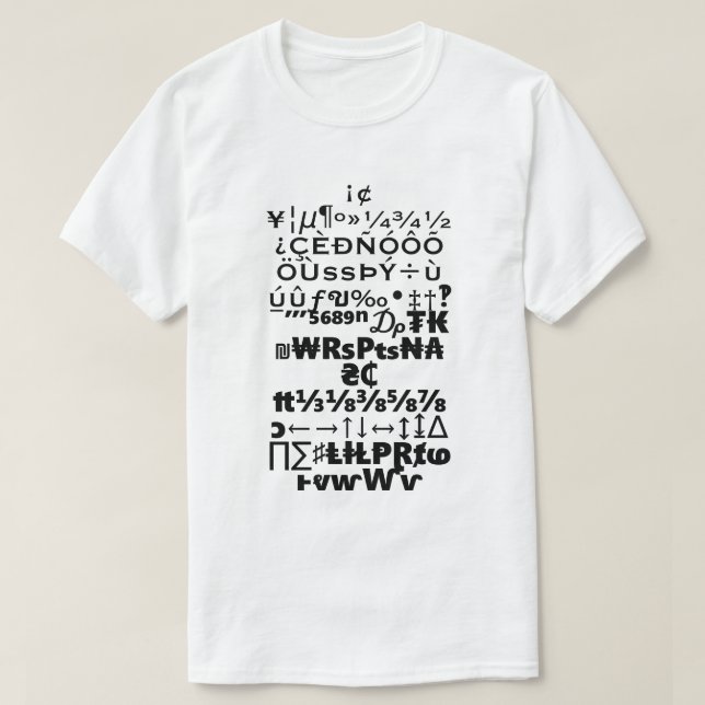 Just Random, withe T-Shirt (Design Front)