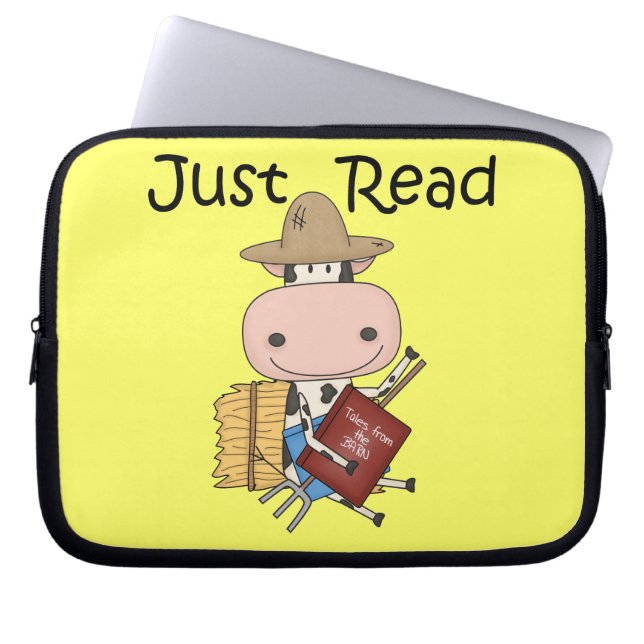 Just Read Laptop Sleeve (Front)
