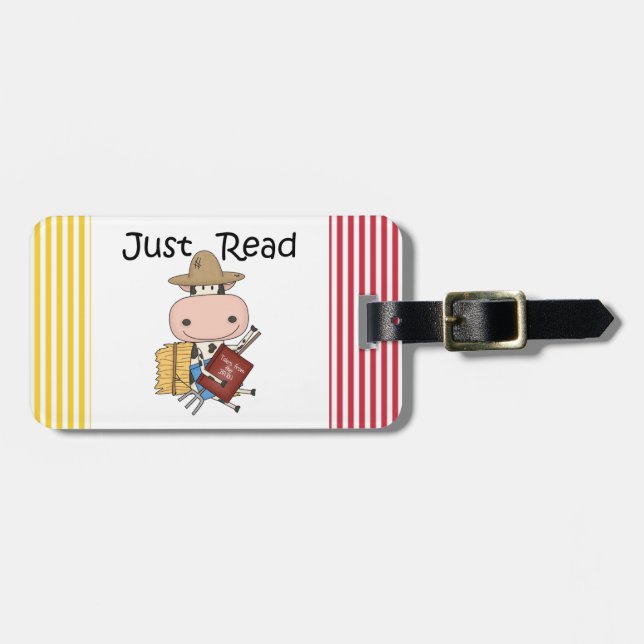 Just Read Luggage Tag (Front Horizontal)