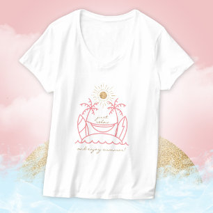 Just Relax Enjoy Summer Surf Paradise Palm Island T-Shirt