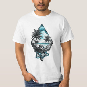 Just Relax Tropical Beach Hammock T-Shirt – Aesthe