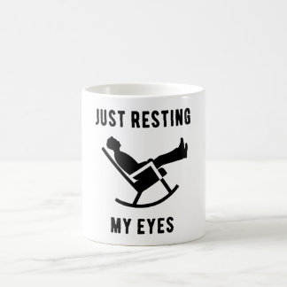 Just Resting Eyes Relaxed Vibe Keepsake Mug, Humou Coffee Mug