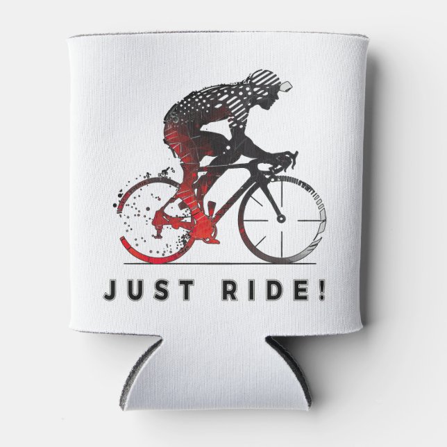 Just Ride! - A Cycling Design Can Cooler (Front)