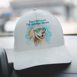 Just Rocking The Golden Years Funny Pun Retirement Trucker Hat