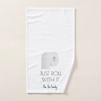 Just Roll With It Personalised Hand Towel