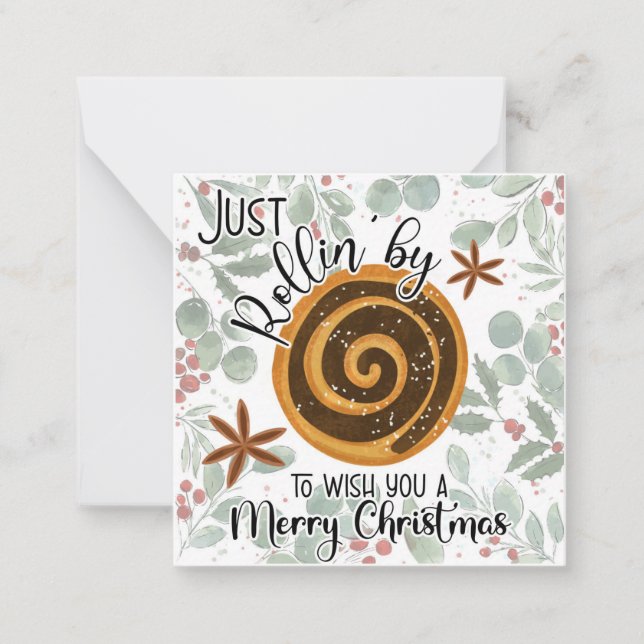 just Rollin by to wish you a merry Christmas  Card (Front)