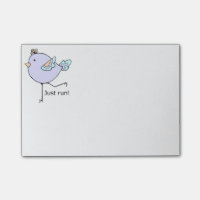 Just Run Cute Cartoon Running Chick