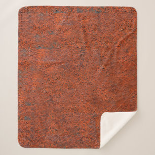Just rust rust rusted iron metal sherpa blanket