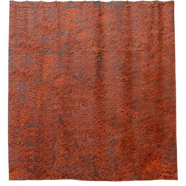 Just rust rust rusted iron metal shower curtain (Front)