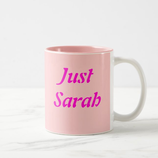Just Sarah Two-Tone Coffee Mug (Right)