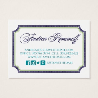 Just Save the Date business card 2