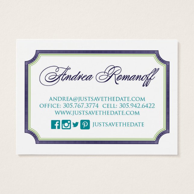 Just Save the Date business card 2 (Back)