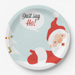 Just say - HO! Paper Plate