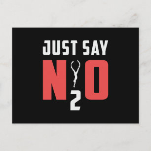 Just Say N2O Scuba Diving Diver Ocean Sea Funny Postcard