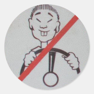 Just Say No Classic Round Sticker