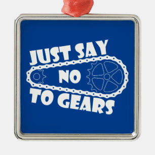 Just Say No To Gears Metal Tree Decoration