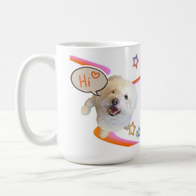 Just Saying "Hi"  Coffee Mug (Left)