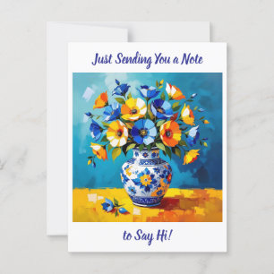 Just Saying HI   Keeping in Touch Postcard