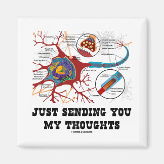 Just Sending You My Thoughts (Neuron / Synapse) Magnet