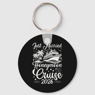 Just Shirt Honeymoon Cruise Matching Couples Marri Key Ring